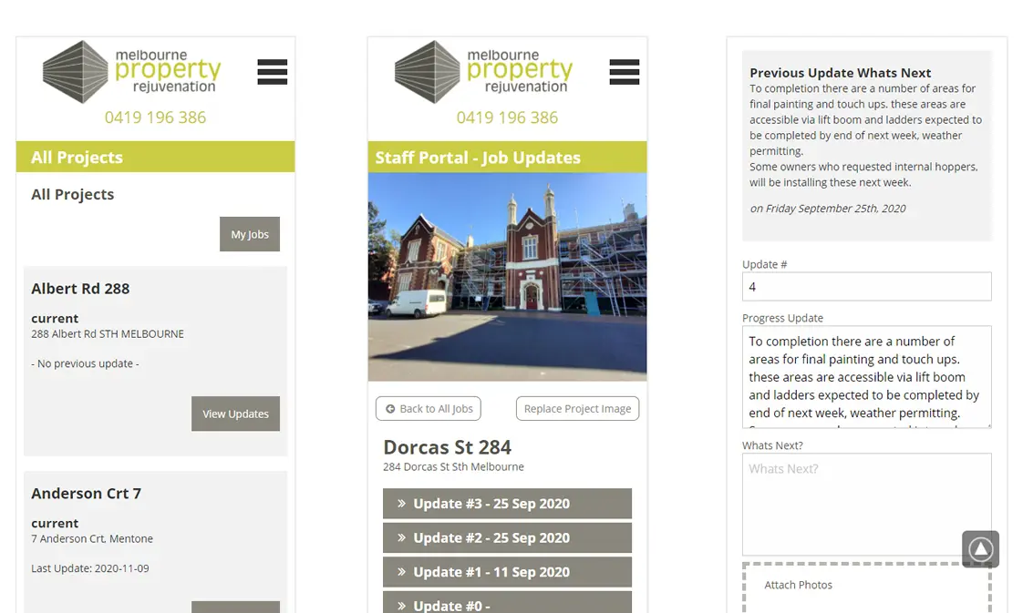 MPRJ Building Job Tracker