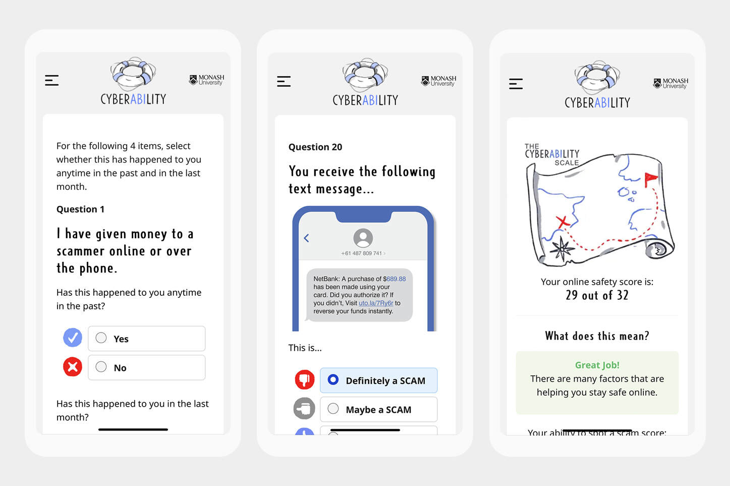 ScaleCYBERABILITY WebApp page