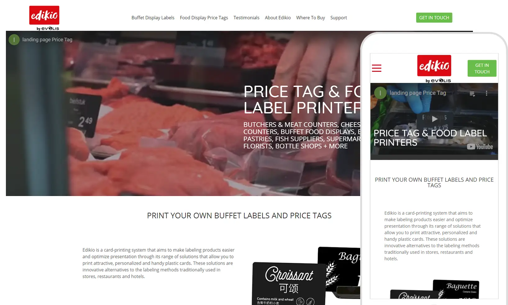 Edikio Food Tag Printer